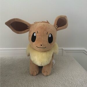 Pokemon Eevee Plush Toy - Brown and Cream - 14 inch